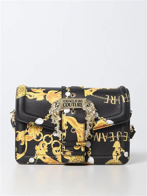 versace jeans couture crossbody bag synthetic black|Versace Jeans Couture backpack.